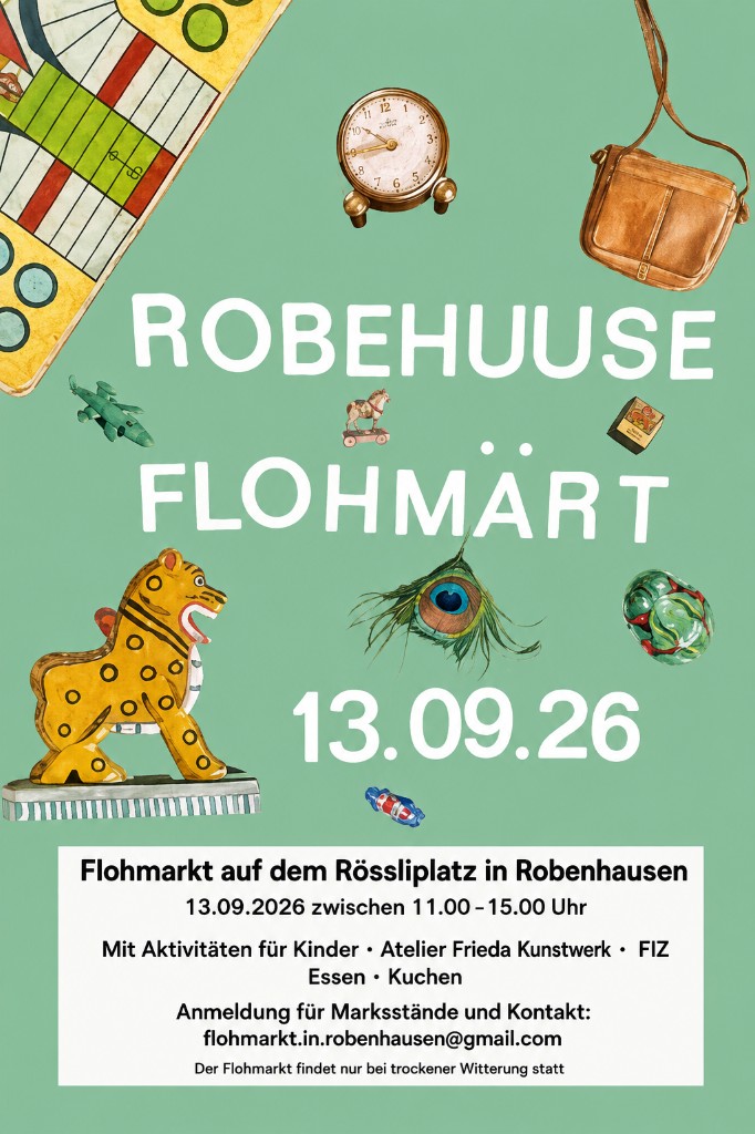 Flyer Robehuuse Flohmärt