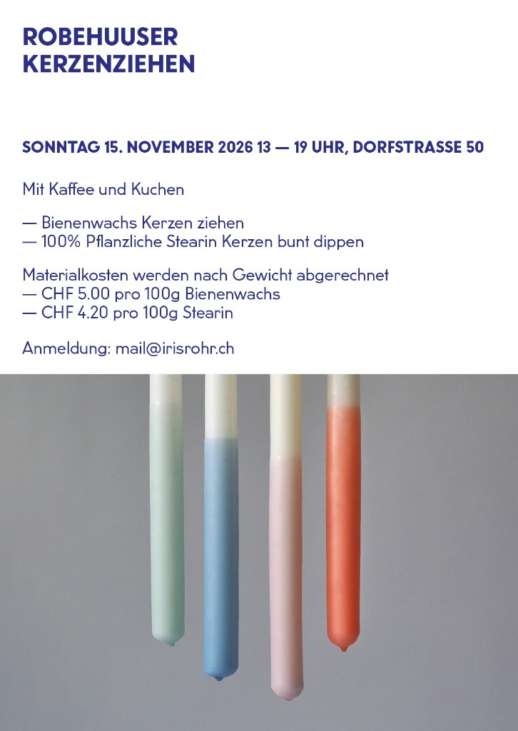 Flyer Robehuuser Kerzenziehen
